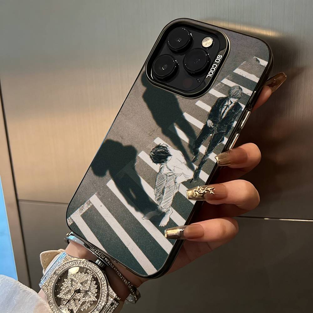 

D-Death -Note Light Yagami -L Phone Case For iPhone 17,16,15,14,13,12,11 Plus Pro Max Colored Silver Phone Case iPhone16Pro