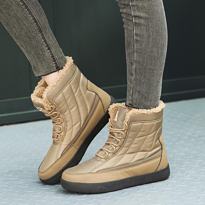 Staubdichte wasserdichte Damen-Schneestiefel, rutschfeste High-Top-Stiefel, Damen-Baumwoll-Stiefeletten, Herren-Winter-Schneestiefel