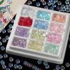 50pcs Glass Round Flat Wheel Beads Colored Loose Spacer Beads for DIY Jewelry Making Earrings Necklaces Bracelets Accessories