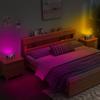 Digital Alarm Clock RGB Dimmable Desk Clock Dual Alarm Bedside Clock with Night Light,Snooze