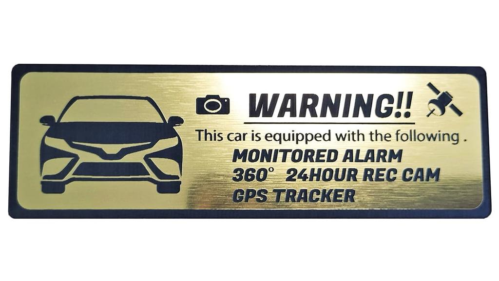 [Honami Works] Seria 70 Model Târziu CAMRY Autocolant de Securitate Emblema Supraveghere 24 de Ore Tracker GPS (Aur)