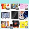 Großes Fassungsvermögen Pokemon Kartenbuch mit Reißverschluss, PU-Ledermaterial, 4x50 Rasterseiten und 900 Kartenfächern