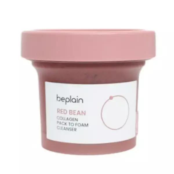 beplain Red Bean Collagen Pack to Foam Cleanser 100ml Pore Cleansing Mask Cleanser