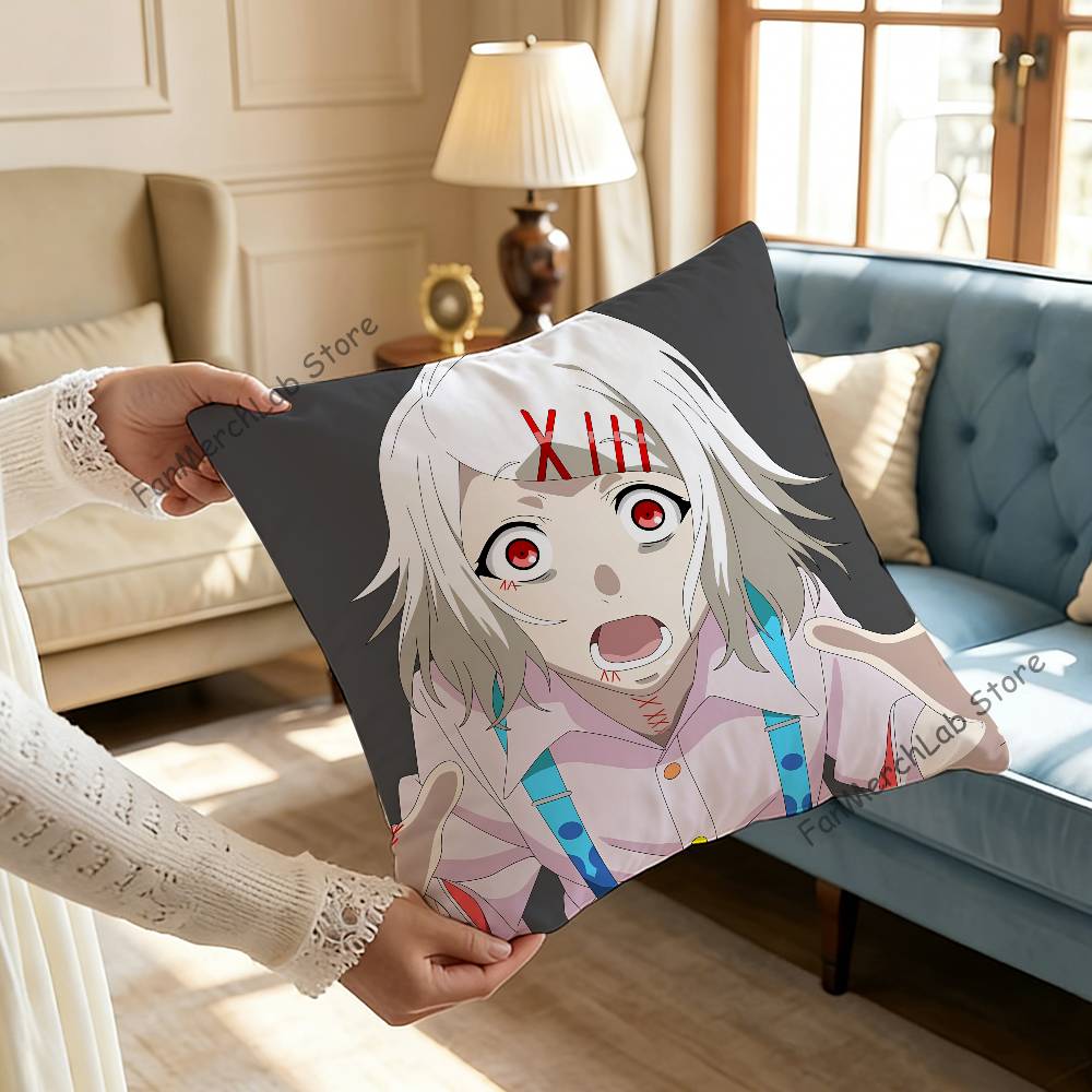 JJuuzou Anime SSuzuyaS Kissen Für Schlafzimmer Auto Café Raum und Wohnzimmer Sofa Dekorative Kissenhülle Hülle