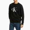 Calvin Klein Logo Print Casual Crew Neck Cotton Overlapping Embroidery Pullover Sweatshirt Men Sweatshirt Black J320787-BEH