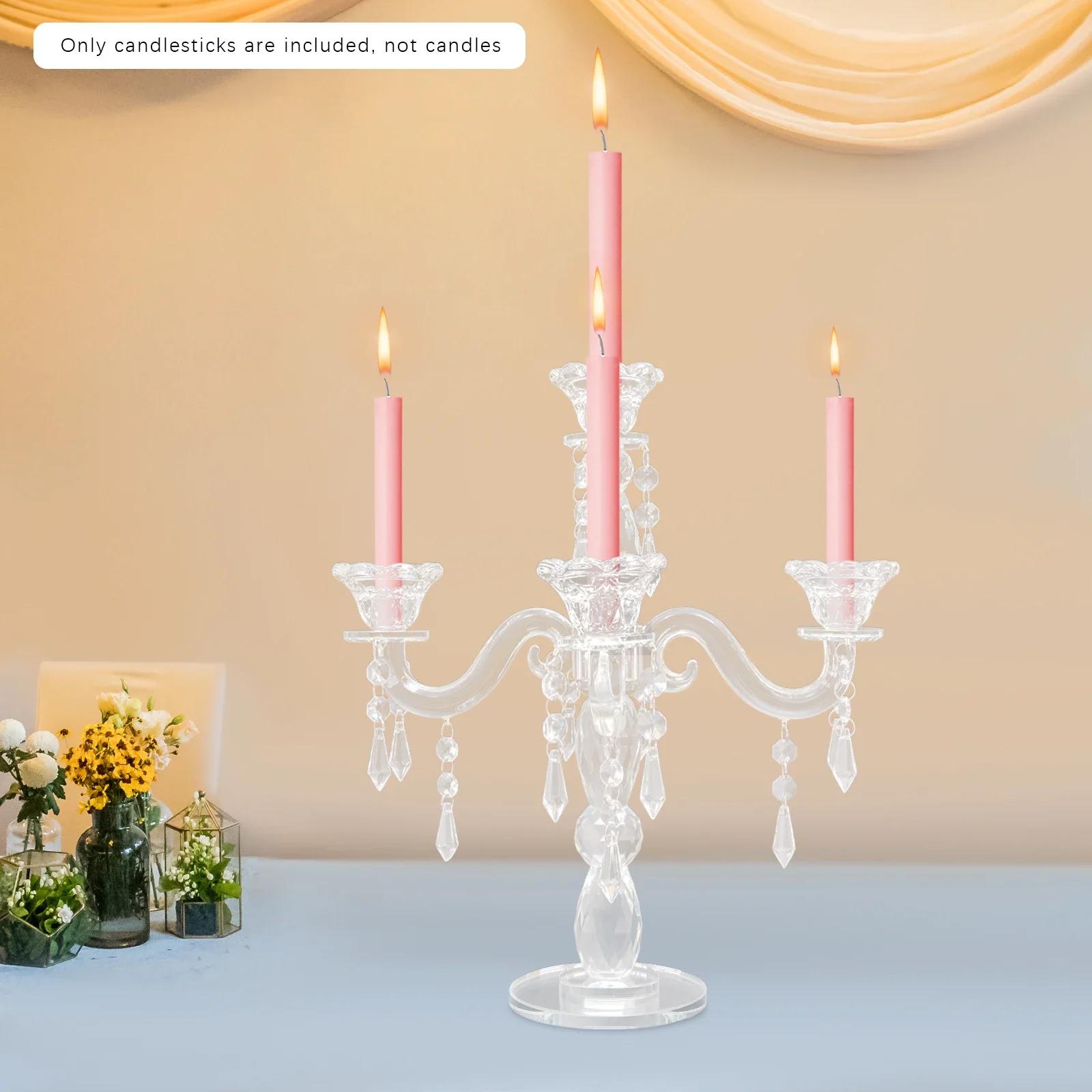 

Five-branch candelabra, five-arm crystal candelabra centerpiece, crystal candelabra United States
