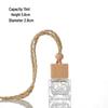 Glass Car Diffuser Bottle with Lanyard, 8ml/10ml, High-Value Aromatherapy Refillable Pendant with Lid.