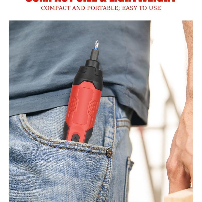 Electric Screwdriver Large Torque Multifunction Cordless Straight Shank Screwdriver Set