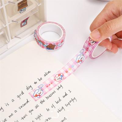 Tape Cartoon Bear Bunny Material Paper Stickers Scrapbooking Supplies Tape Decorative Diary
