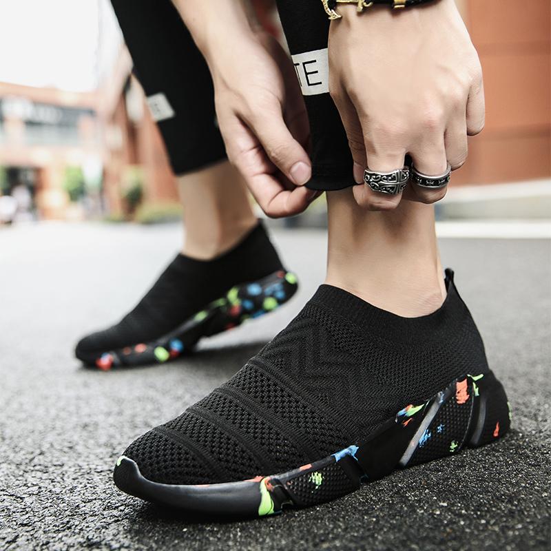 Large Size Couple's Anti Slip Wear-resistant Breathable Fashion Socks Outdoor Sports Shoes Casual Shoes One Foot Push