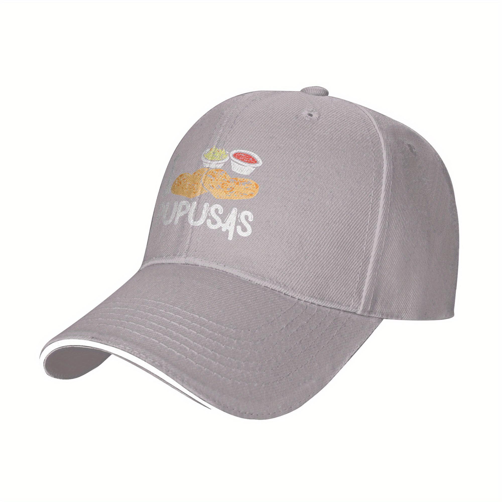 I Love Pupusas Food Graphic Baseball Cap Unisex Polyester Adjustable Casual Sports Cap One Size
