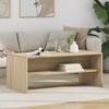 vidaXL Coffee Table Sonoma Oak 100 X 50 X 40 Cm Particleboard