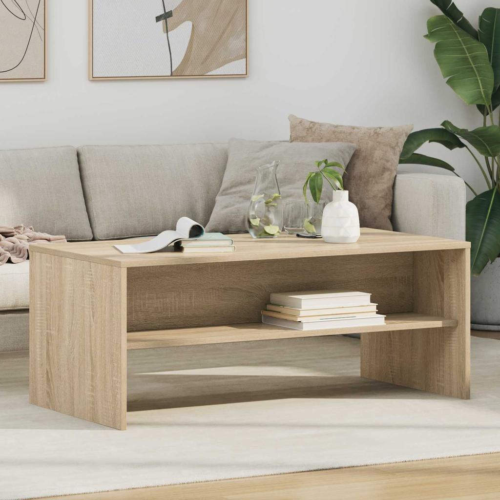 Coffee Table Sonoma Oak 100 x 50 x 40 cm Particleboard
