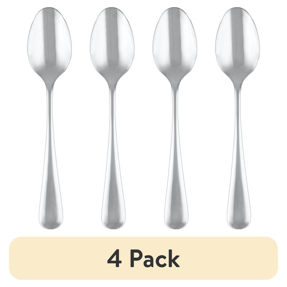

4 Pack Teaspoons Stainless Steel 18/0 Mirror Finish Flatware Set Dishwasher Safe Eating Utensils Indoor Outdoor Dining United States