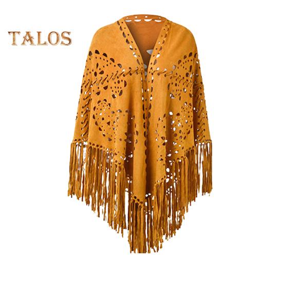 

Женская шаль, теплая ткань, однотонный цвет, универсальный, ажурный, с кисточками, зимний шарф, удобная шаль-накидка