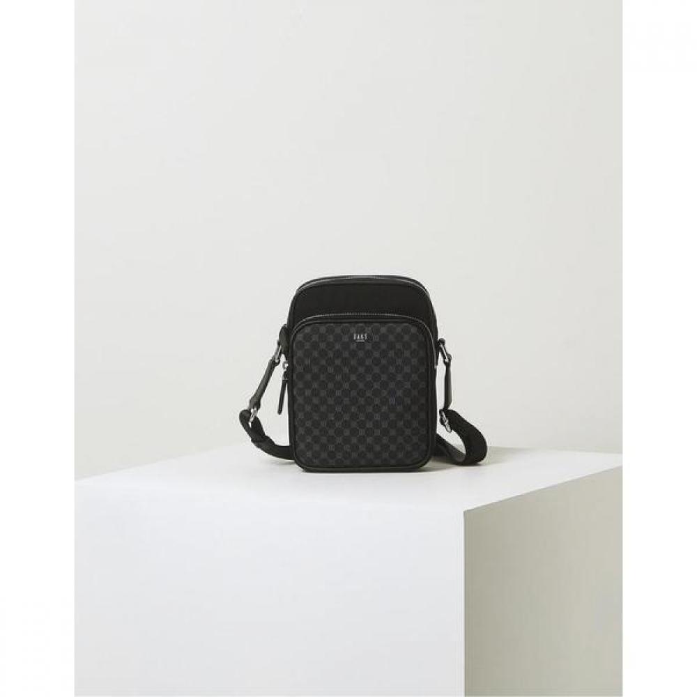 Daks Black Leather Dd Luis Pattern Mini Crossbody Bag Dbba3e592