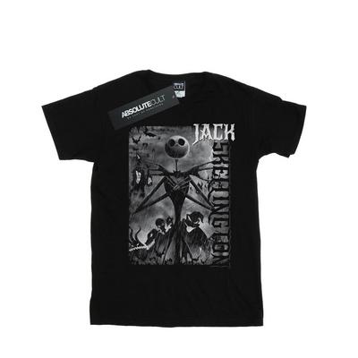Womens/Ladies Nightmare Before Christmas Skellington Cotton Boyfriend T-Shirt
