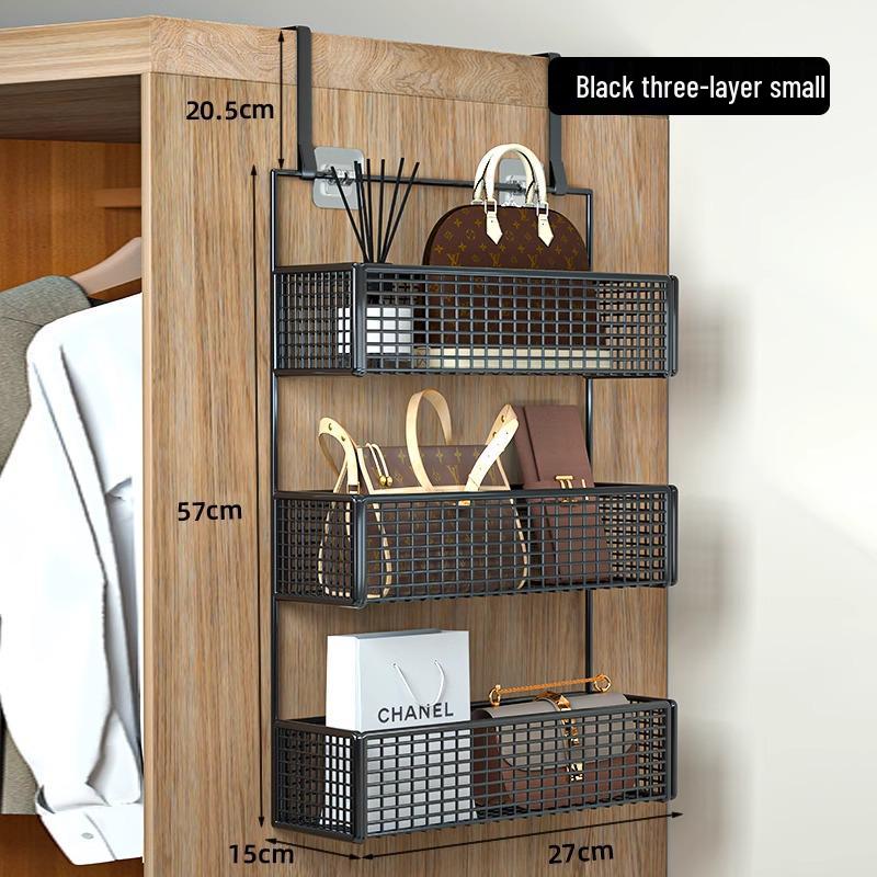 Wall-Mounted Entryway Storage Rack for Bedroom Doors