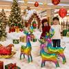 Cute Standing Gold Elk Deer Foil Balloons Xmas Reindeer Santa Sleigh Aluminum Balloon Birthday Baby Shower Party Decor Gifts