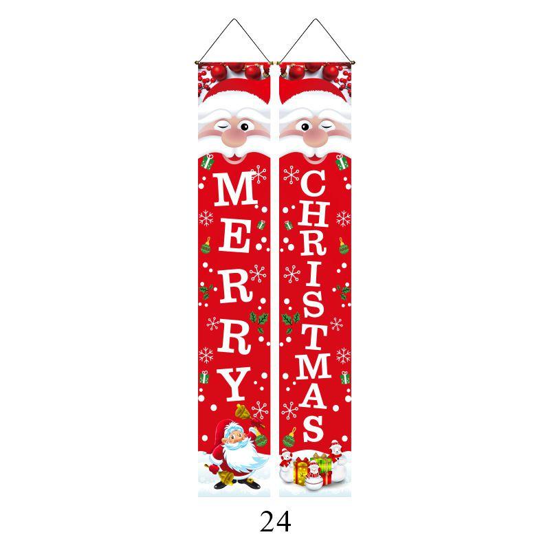 Elegant Nutcracker Christmas Decoration Hanging Door Banner Soldier Character Porch Sign