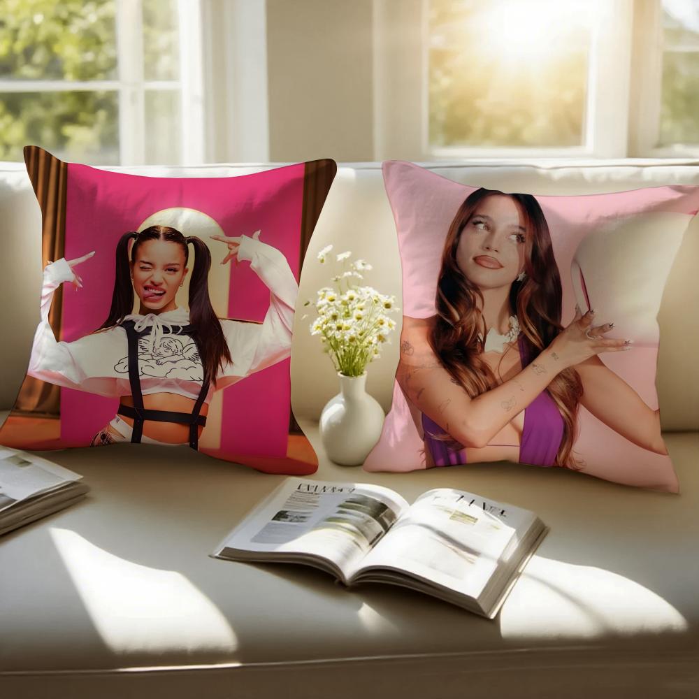 Singer EEmilia Classic Cushion Cover Pillowcase Antidustmite Invisible Zipper Short Plush Sofa Cushion