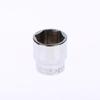 6-24Mm 3/8 Short Hex Socket Mirror Polished Chrome-Plated Steel Hex Socket Wrench Head For Auto Repair Home Tool