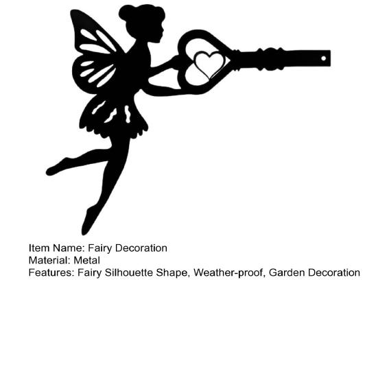 Fairy Silhouette Tree Decoration Weather-proof Metal Indoor Outdoor Garden Yard
