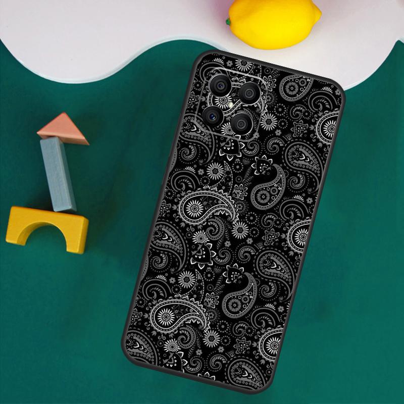 Bandana Paisley Pattern Art Case For Honor Magic 7 Pro 5 6 Lite Honor 200 Pro 50 70 90 X9a X8a X8 X9 X8b X9b X9c Cover