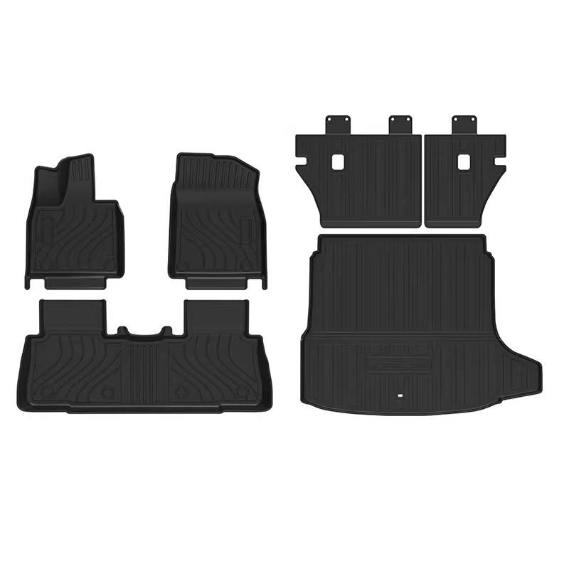 Mazda 25 EZ-60 Extended Range TPE Floor Mats & 3D All-Weather Trunk Mat with Starry Sky Blanket & Carbon Fiber Texture
