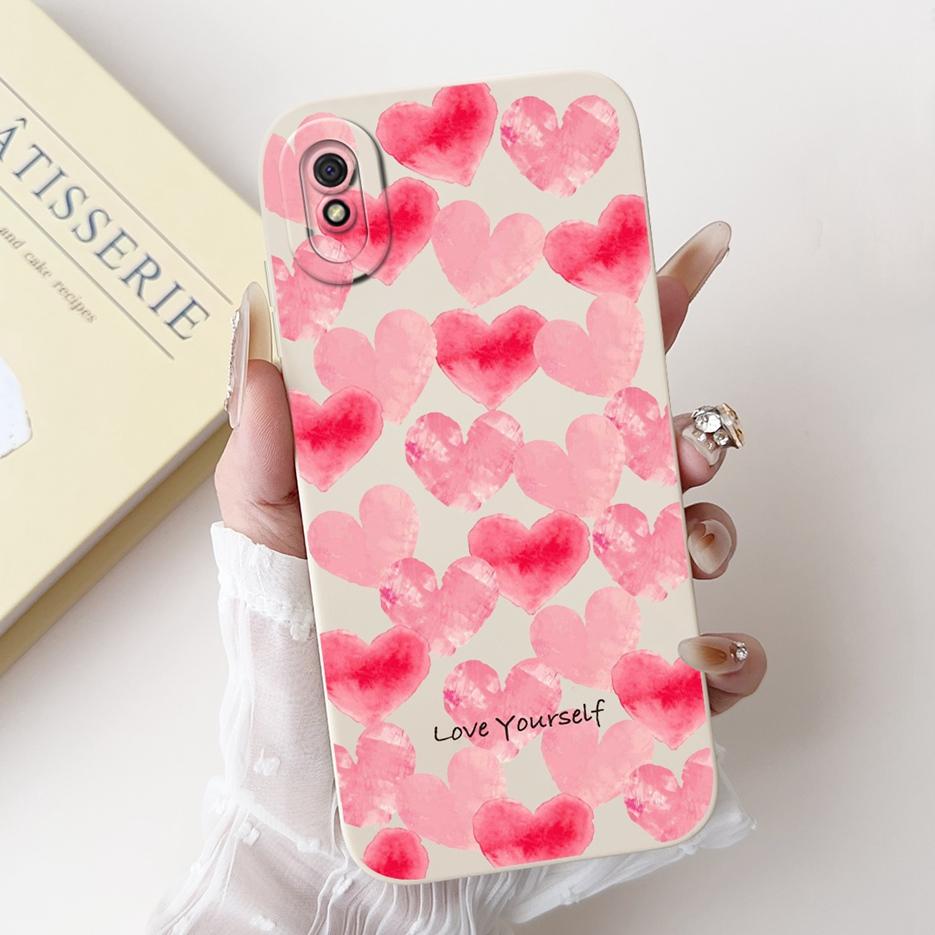 For Xiaomi Redmi 9A Case Luxury Flowers Candy Painted Cover 6.53'' Soft Silicone Phone Case For Redmi 9AT 9A Redmi9A Fundas Capa