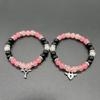 2Pcs/Set Fashion Couple Beads Bracelet Y2k Aesthetics Gifts for Anniversary