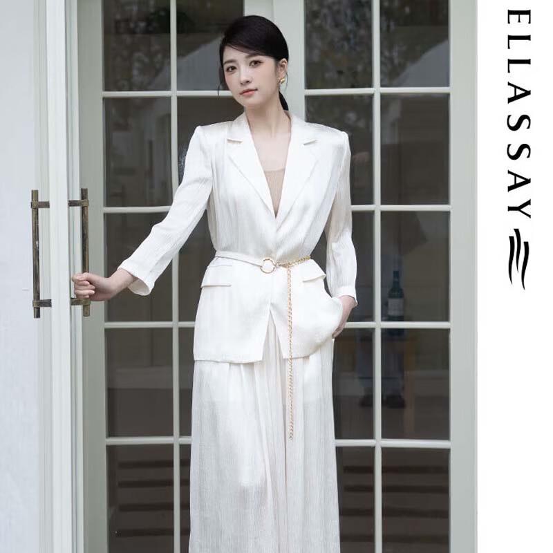 ELLASSAY Women s Pleated Blazer S