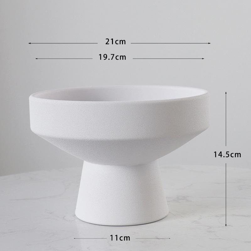 Minimalist Hydroponic Ceramic Flower Pot - Elegant Home & Office Decor