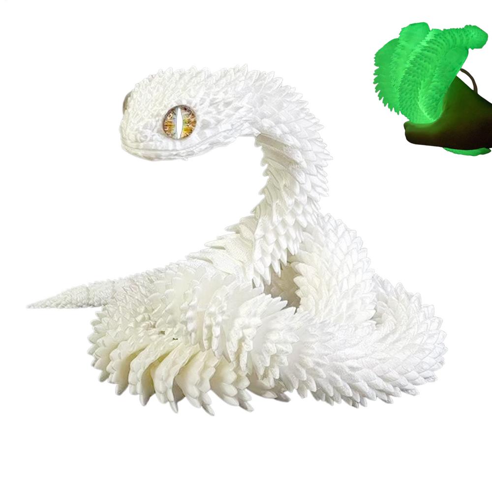 Articulated Snake Fidget Articulated Animal Toy Realistic Snake Pranks for Desk Bed Table Bookshelf Dashboard Car Interior
