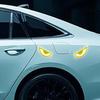 1Pair Evil Eyes Car Stickers Unique Creative Motorcycle Head Decal Reflective Bottle Body Sticker For Vehicle Customization