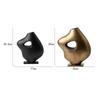 Irregular Abstract Vase Hollowed-out Stone Statue Ornaments Flower Vase Flower Arrangement Accessories Home Decoration