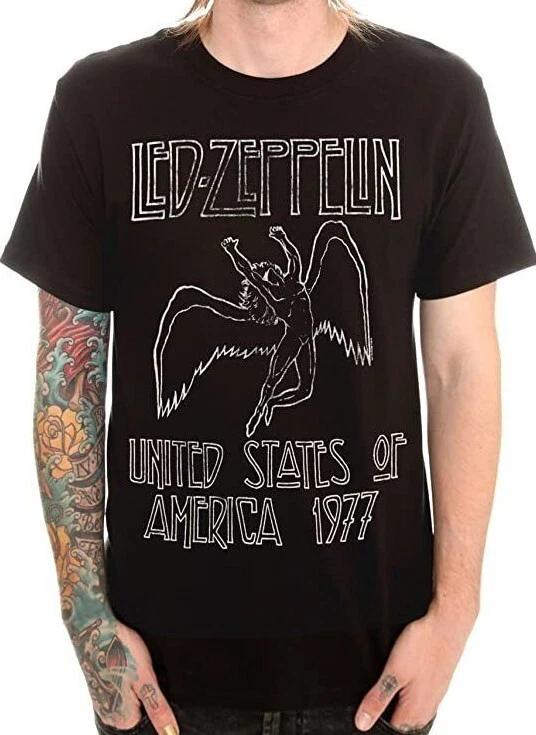 Led Zeppelin United State America 1977 Tee Shirt New XXXL