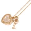 TIFFANY&Co. 750 Return to Love Heart Tag Key Diamond Necklace Yellow GoldUsed