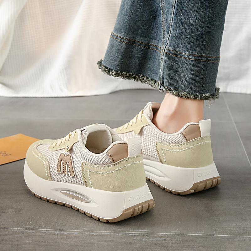 Fashion CRLAYDK Summer Womens Sneakers Walking Mesh Casual Tennis Lace Up Platform Ladies Shoes Comfortable Fashion Sport Trainers