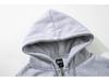 STU Plus Zamatová Unisex Bunda s Kapucňou na Zips - Teplé, Trendy Jesenné/Zimné Oblečenie pre Študentov.