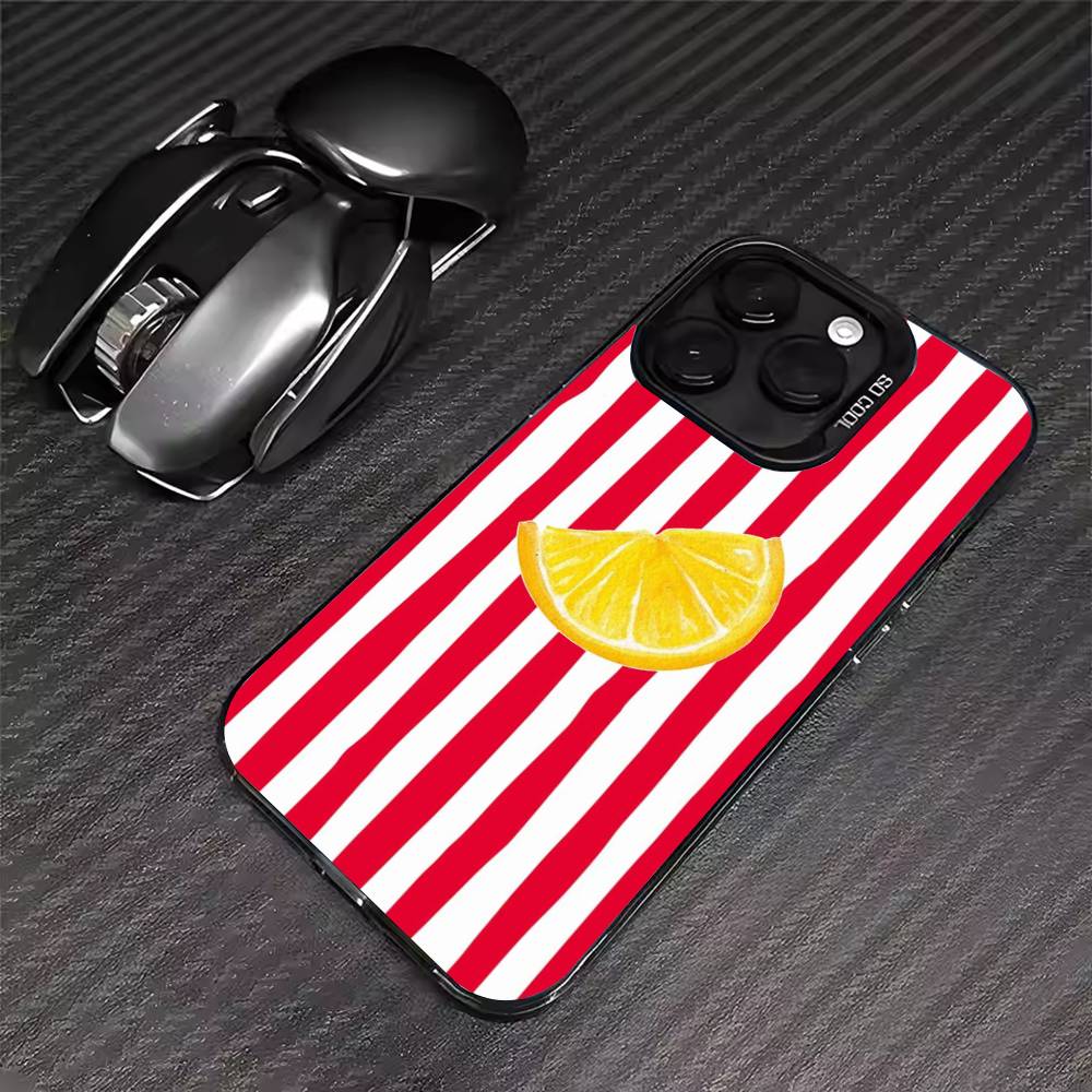Style Lemon Phone Case For iPhone 17 16 15 14 13 12 11 Pro Max XS Max 7 8 Plus Shockproof Silicone Matte Cover