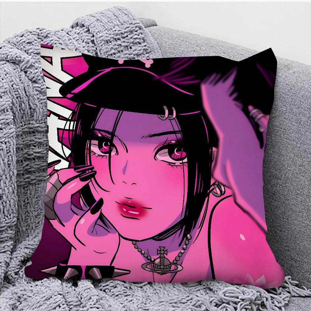 Oosaki Nana Anime Pillow Case Square Pillow Bedroom Sofa Leisure Comfort Cushion Car Living Room Home Decoration