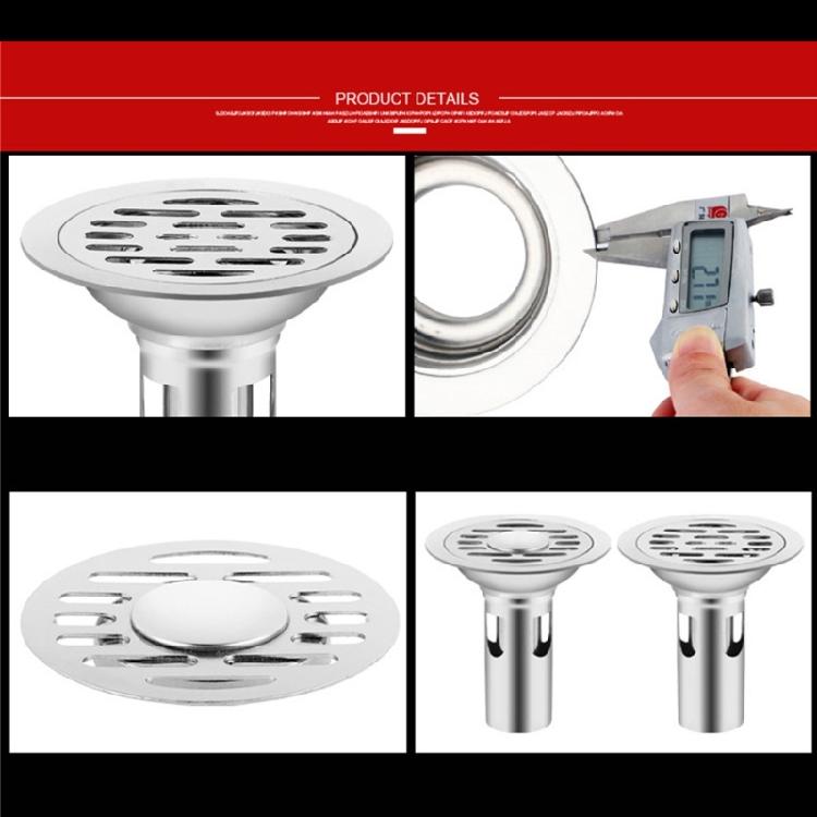 Polished Stainless Steel 10cm Floor Drain Cover Anti Odor Drain for Domestic Use