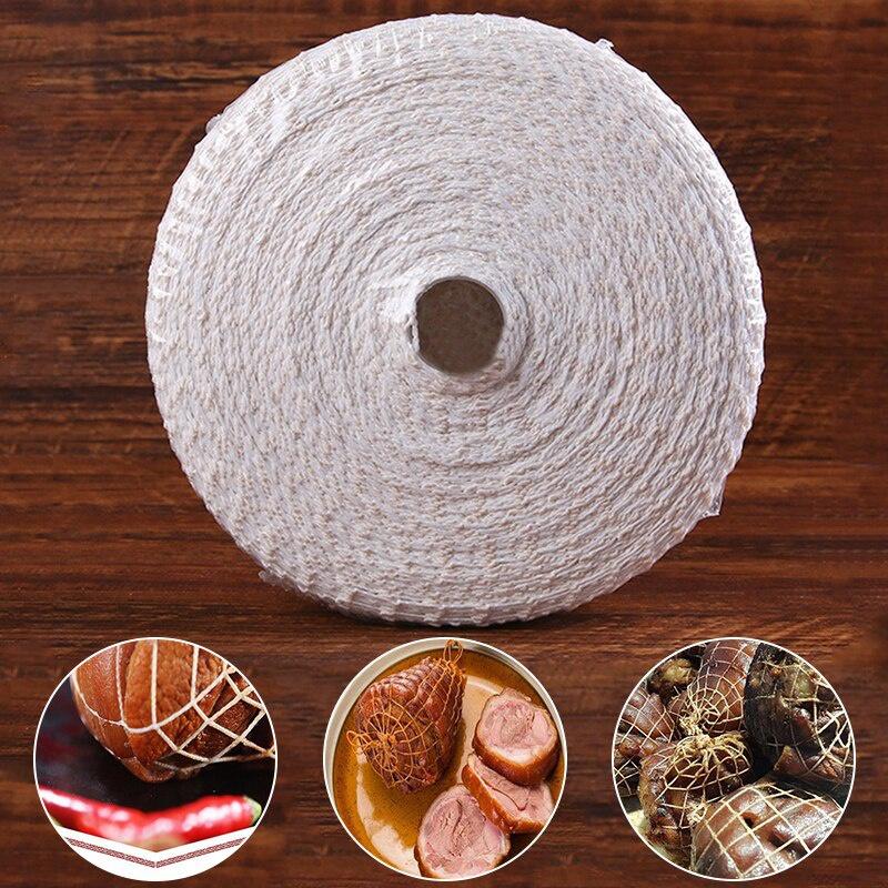 3 Meters Cotton Meat Net Ham Sausage Net Butcher's String Sausage Roll Hot Dog Sausage Casing Packaging Tools Meat Cooking Tool