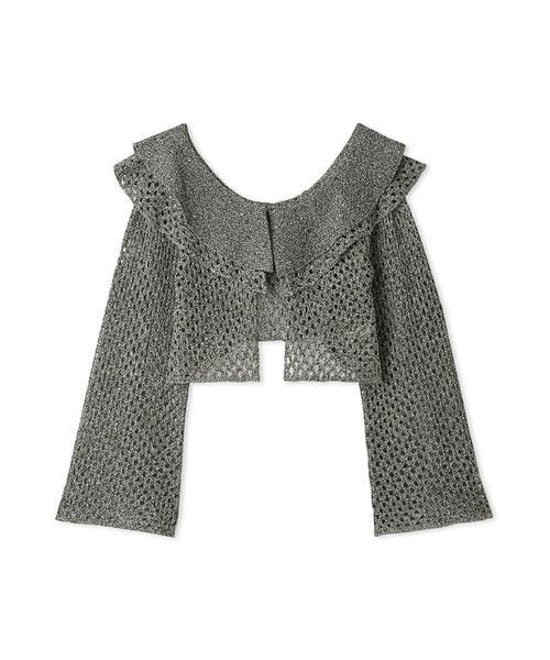 

Furfur Ruffle Knit Bolero RWNT251117BLKF чёрный