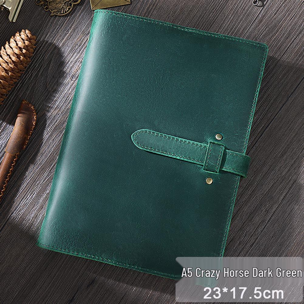 A5/A6 Vintage Cowhide Zippered Planner and Notebook Binder