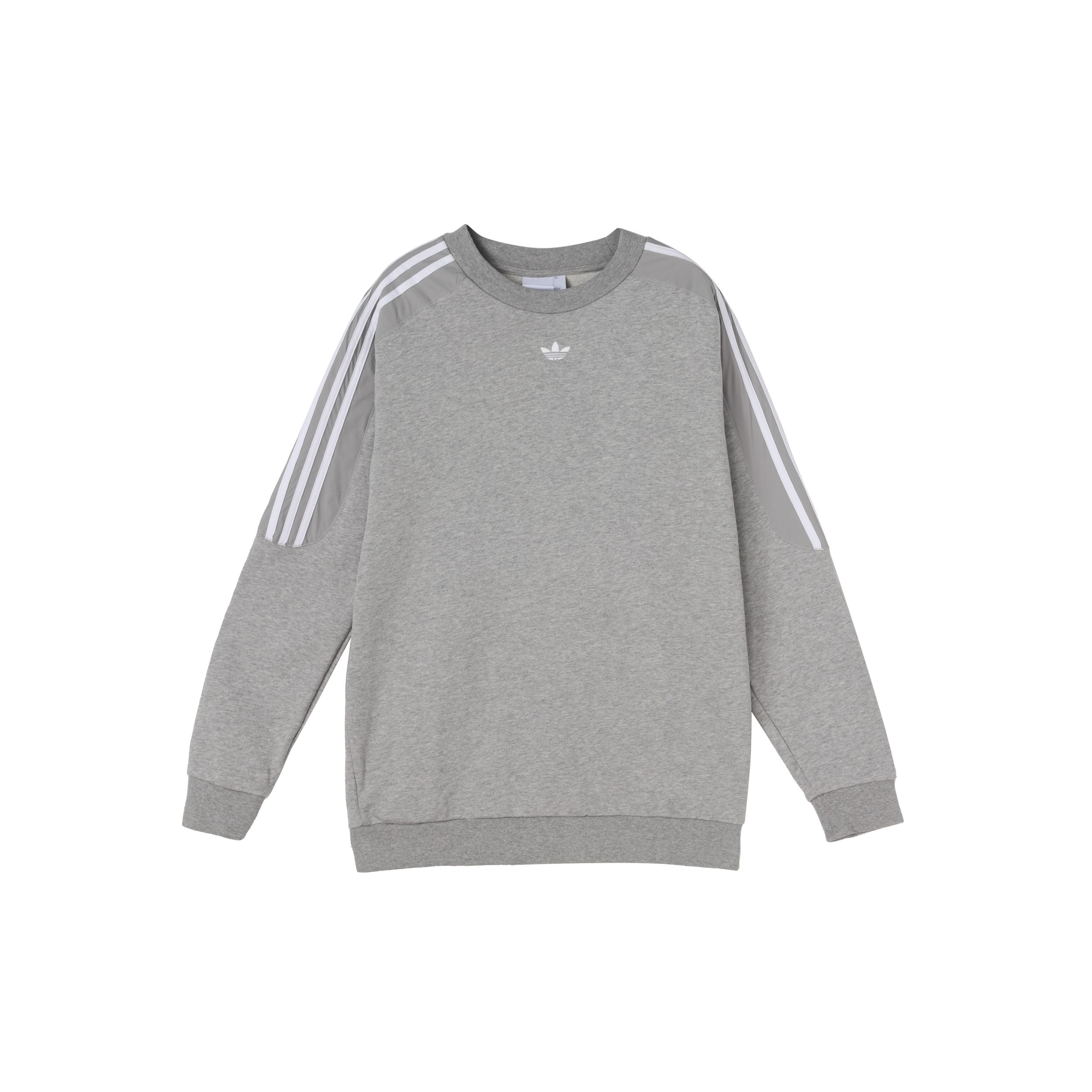 

Мужская толстовка с круглым вырезом Adidas Originals Radkin с маленькой вышивкой логотипа, серая DU8142