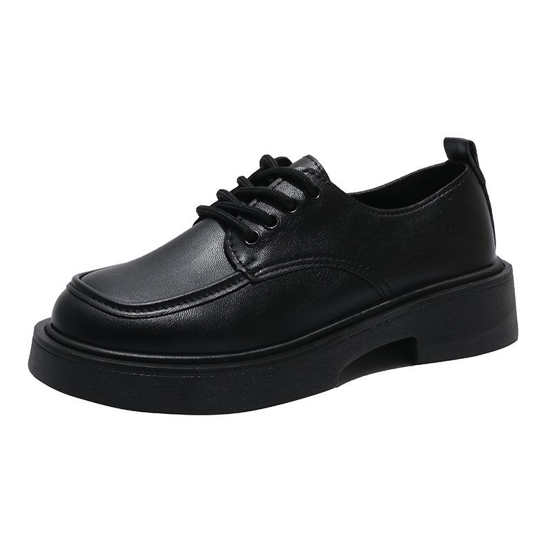 Fashion Women Derby Shoes 2025 Spring British Style Loafers Round Toe Platform Casual Sneakers for Women New Fashion Shoes Zapatos Mujer