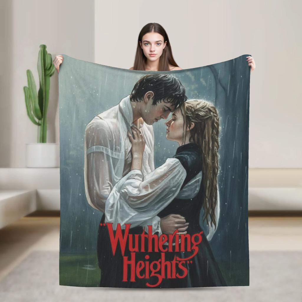 Wuthering Heights 2026 Movie Blanket Multiple Sizes Soft Fuzzy Plush  Throw Blankets for Sofa Couch and Bed