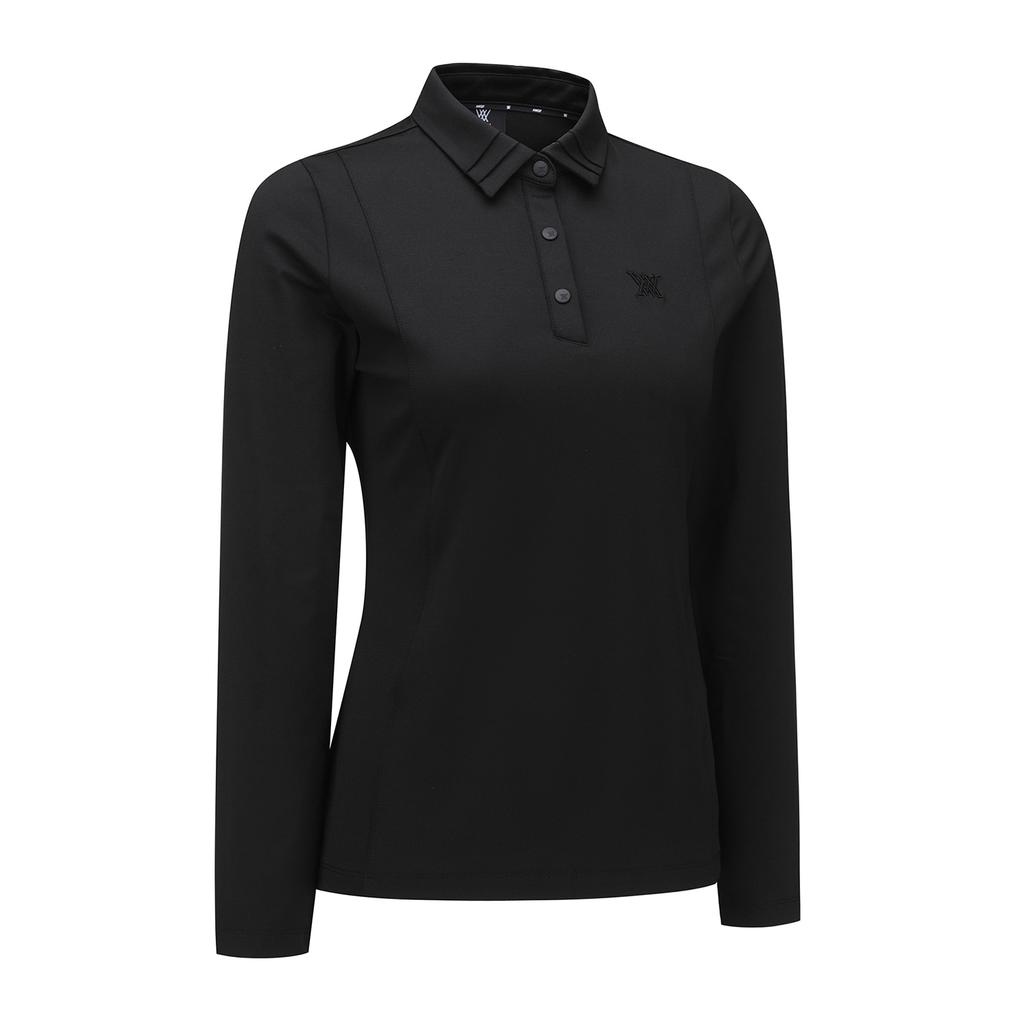 ANEW GOLF Women Collar Point Long T-Shirt_Bk